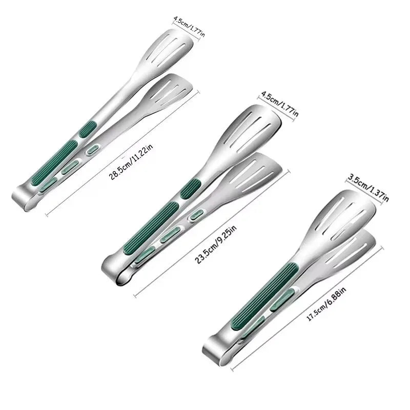 Pinze Cucina Inox Antiscivolo 1pz - Multifunzione per Carne Insalata Grill