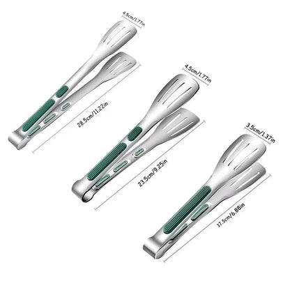 Pinze Cucina Inox Antiscivolo 1pz - Multifunzione per Carne Insalata Grill
