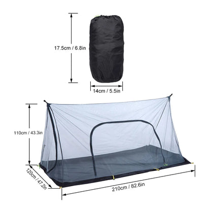 Tenda zanzariera ultraleggera pieghevole portatile per camping anti-insetti
