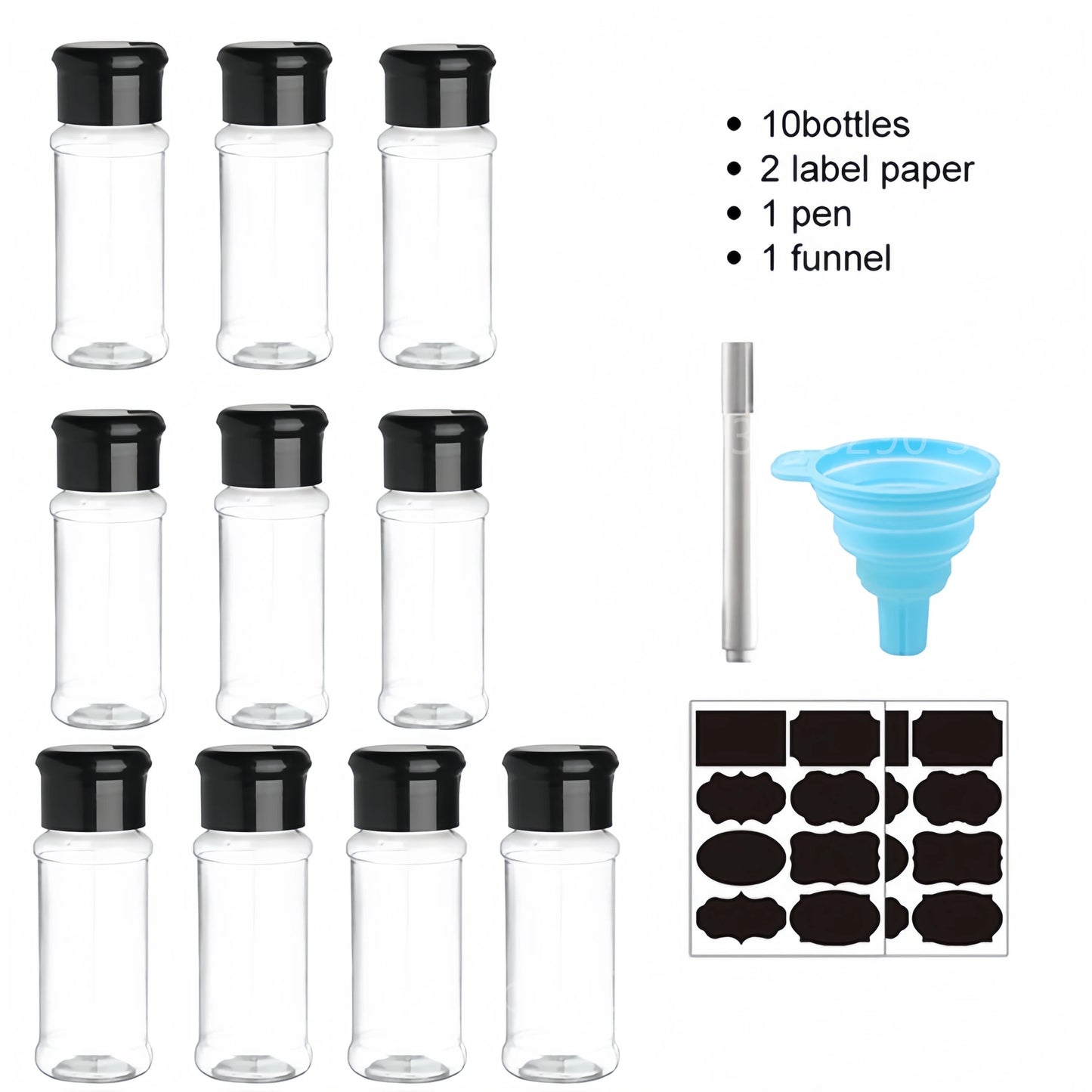 Set Barattoli Spezie Sale e Pepe con Organizer da Cucina