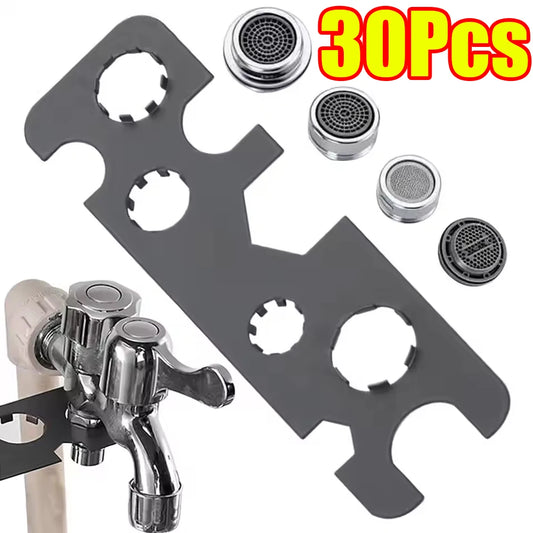 Set 30pz Chiave Aeratore Rubinetto Acciaio Inox Lavello Bagno
