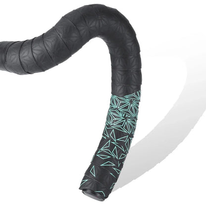 Nastro manubrio bici corsa 2pz PU antiscivolo ammortizzante con tappi manubrio