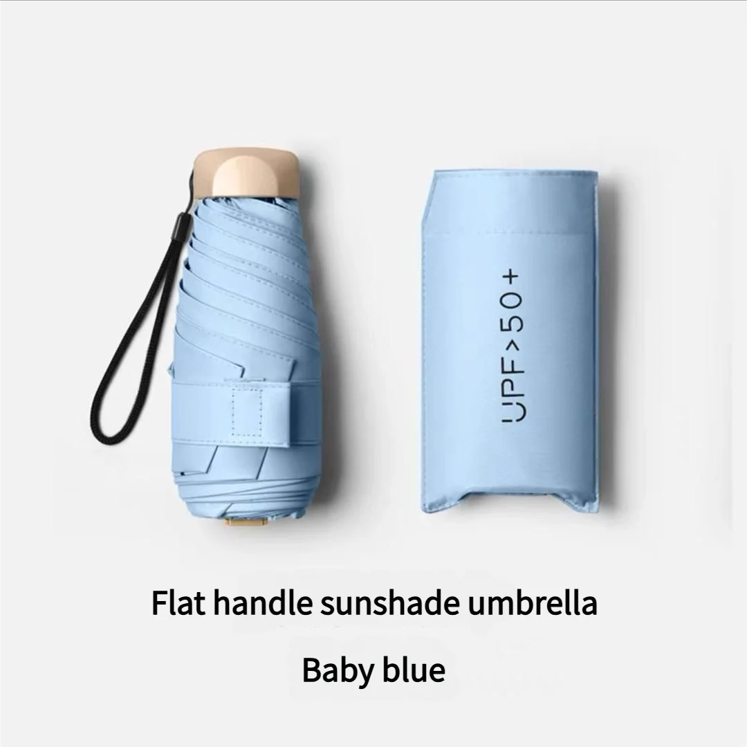 Ombrello Pieghevole Tascabile Mini Antipioggia Anti-UV Antivento Compatto