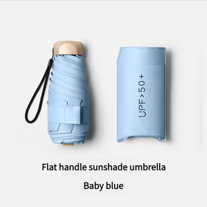 Ombrello Pieghevole Tascabile Mini Antipioggia Anti-UV Antivento Compatto