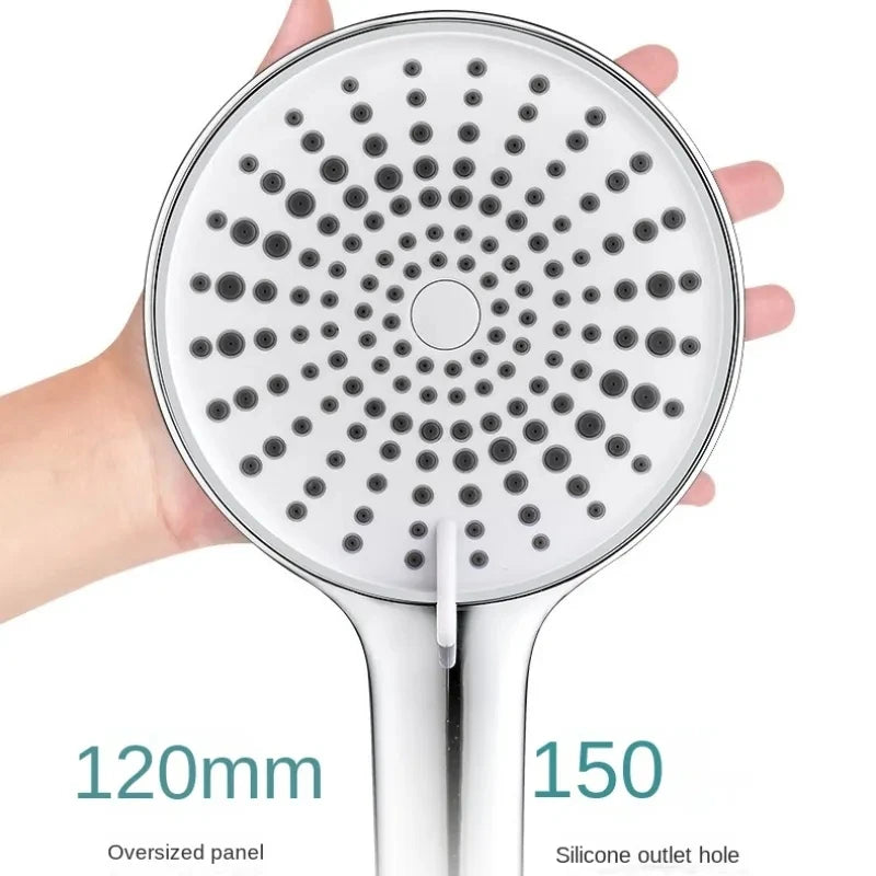 Soffione Doccia Portatile 12 cm 3 Funzioni Risparmio Acqua Doccetta