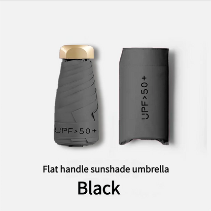 Ombrello Pieghevole Tascabile Mini Antipioggia Anti-UV Antivento Compatto