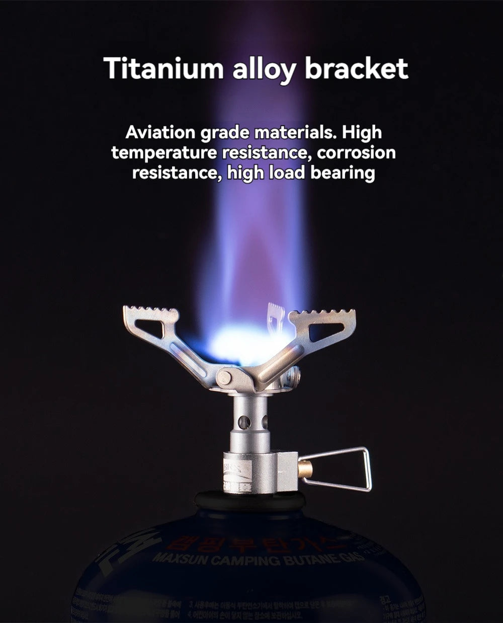 BRS-3000T Fornello a Gas Titanio 25g Portatile Ultra Leggero Campeggio