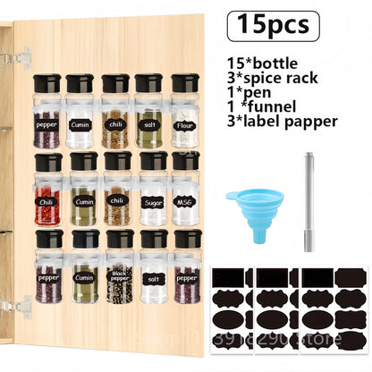 Set Barattoli Spezie Sale e Pepe con Organizer da Cucina