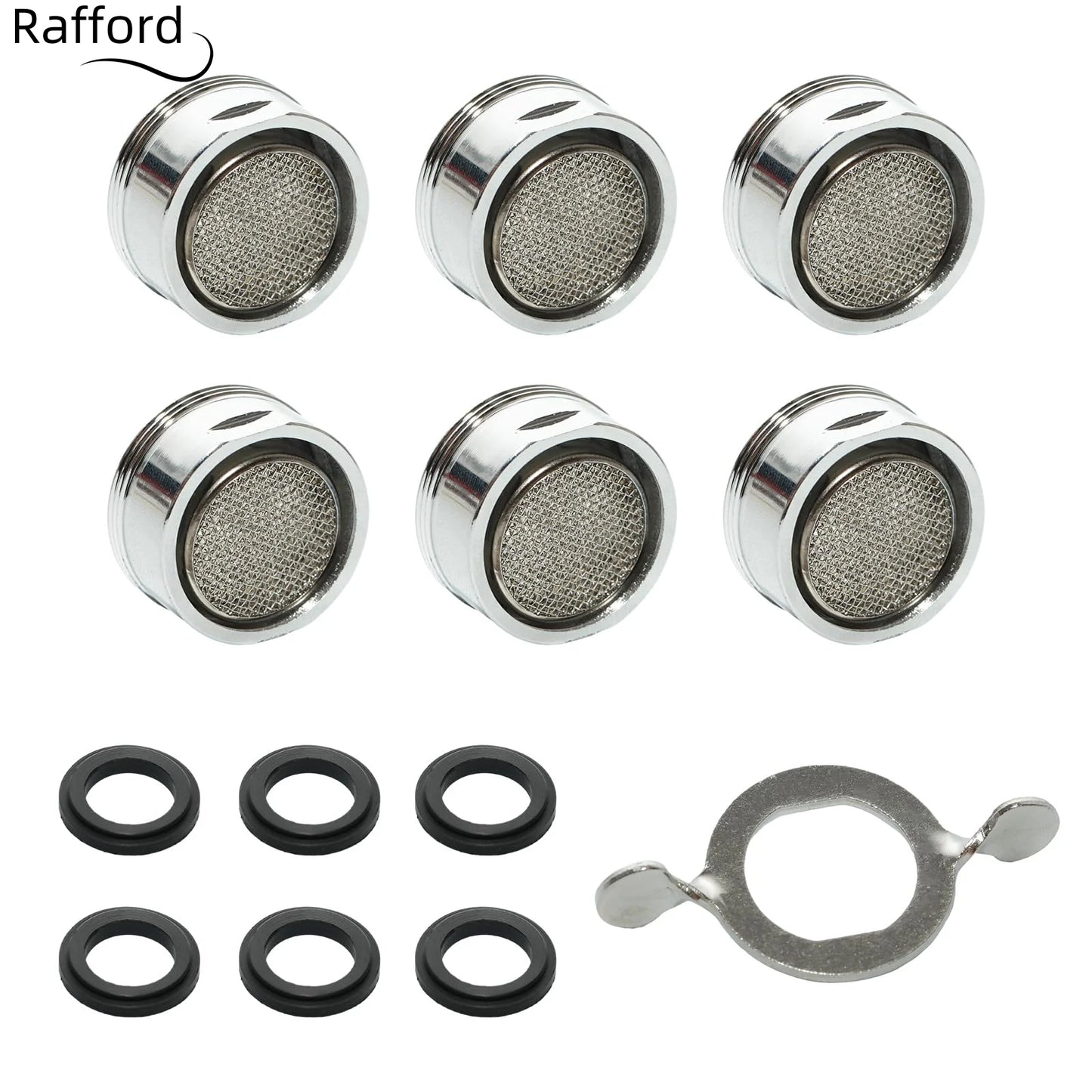 Ricambio Aeratore Rubinetto 24mm (15/16'') Set 7pz Ottone Cucina/Bagno