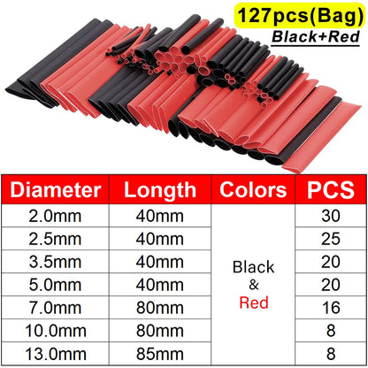 Tubo Termorestringente 5m Kit Isolante Cavi Elettrici Termoretraibile