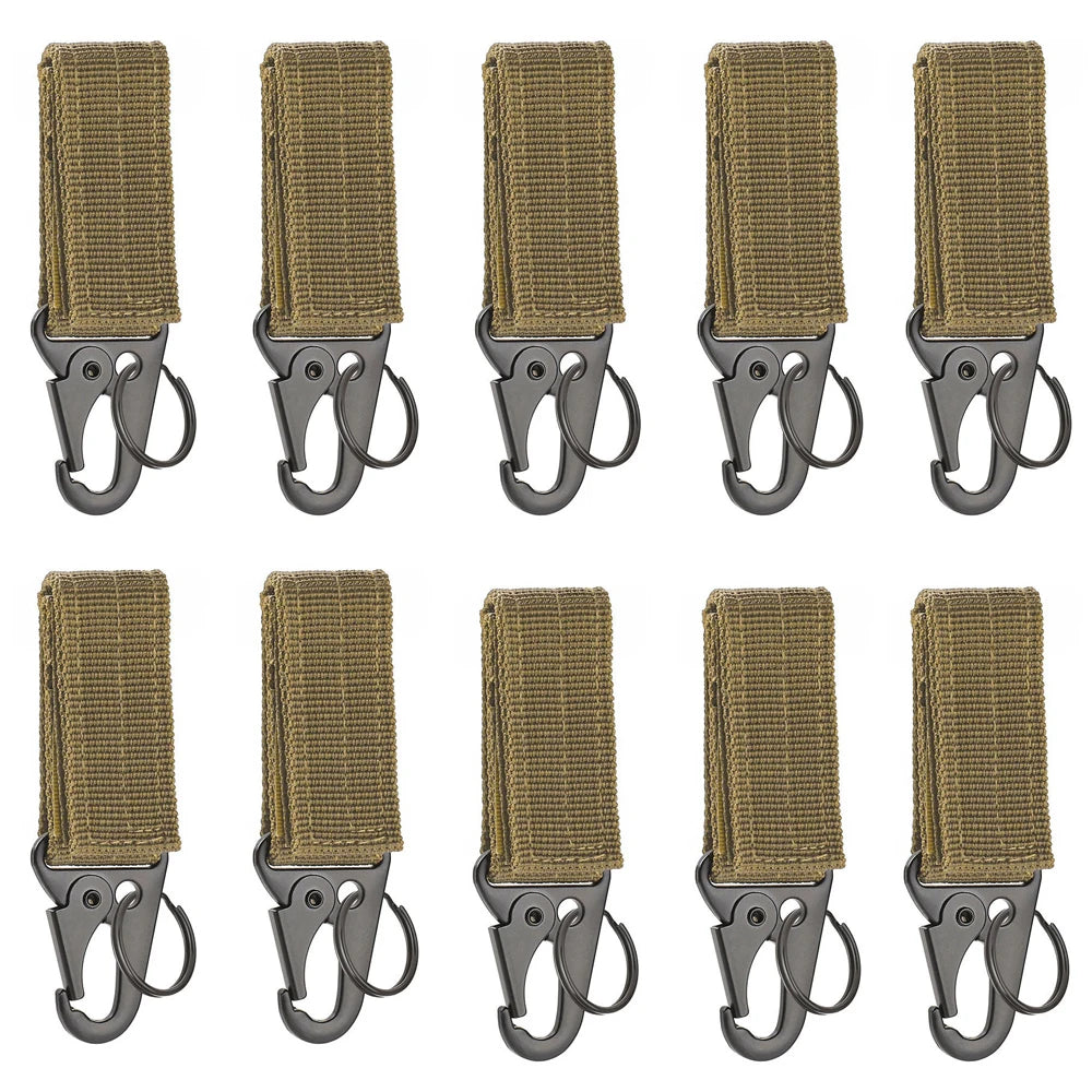 Moschettone Nylon Resistente Portachiavi per Zaino MOLLE Camping Escursionismo