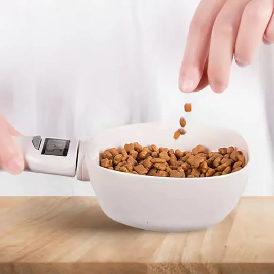 Bilancia cucchiaio digitale LCD misurino cibo 0,1g per cani/gatti