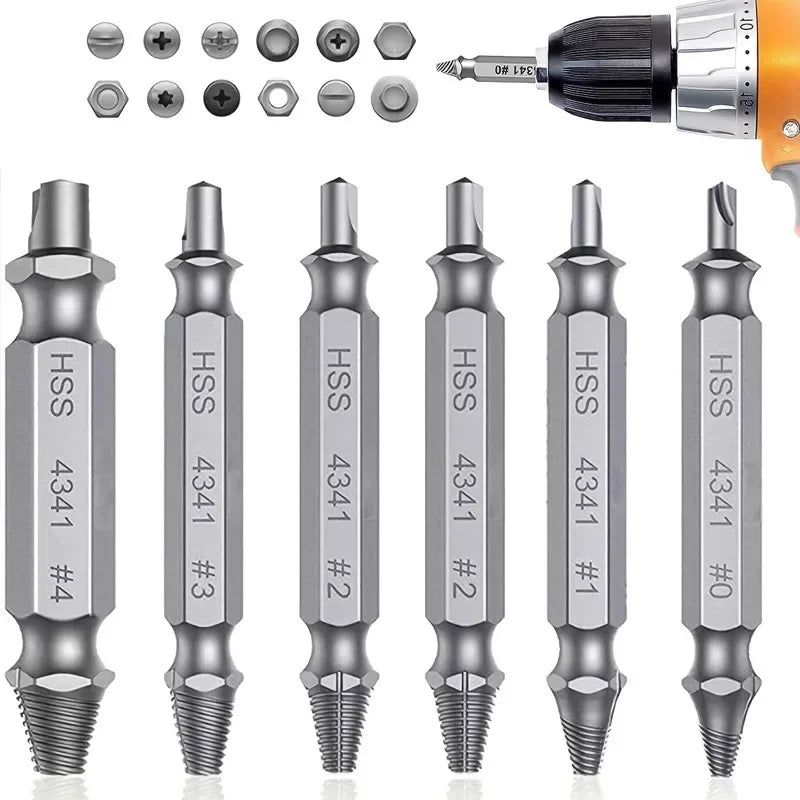 Kit Estrattore Viti Rotte HSS | Set Rimozione Viti Danneggiate