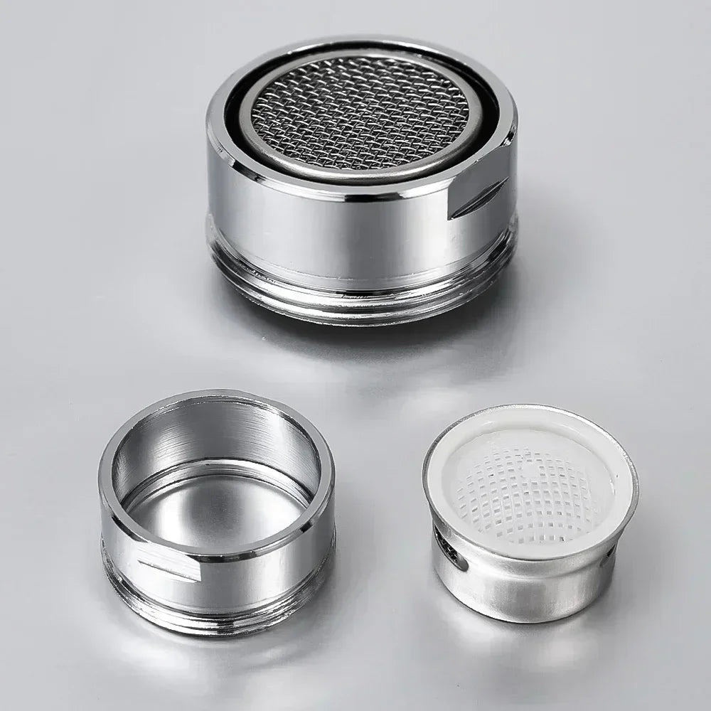 Aeratore filettato 24mm per rubinetto bagno/cucina ottone, filtro sostituibile