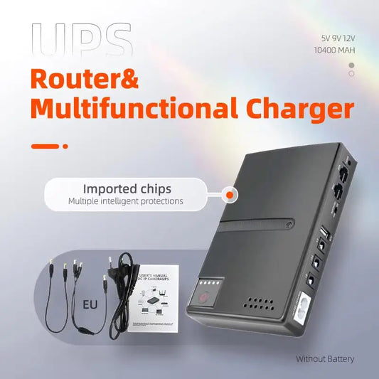 Alimentatore DC UPS 18W 220-265V per Router, Modem, Monitor, Smartphone