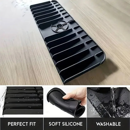 Porta spugna e sapone in silicone antigoccia sotto rubinetto lavello
