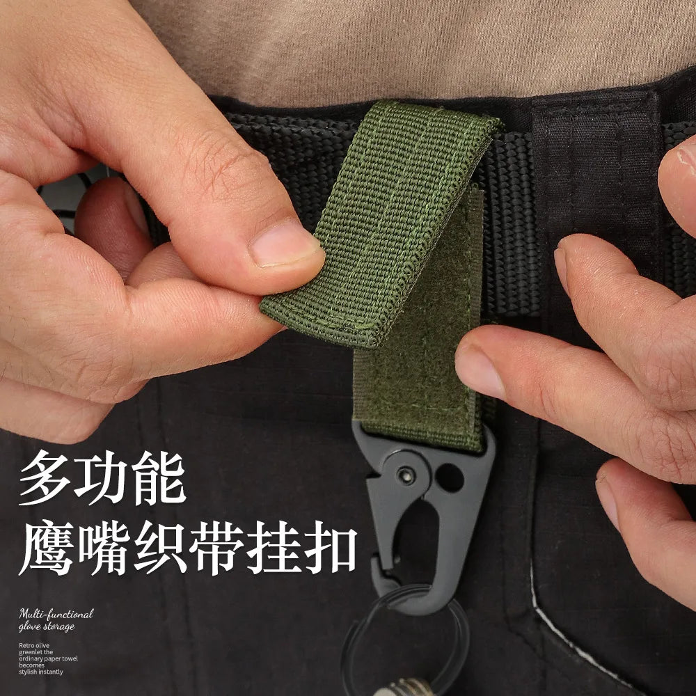 Moschettone Nylon Resistente Portachiavi per Zaino MOLLE Camping Escursionismo