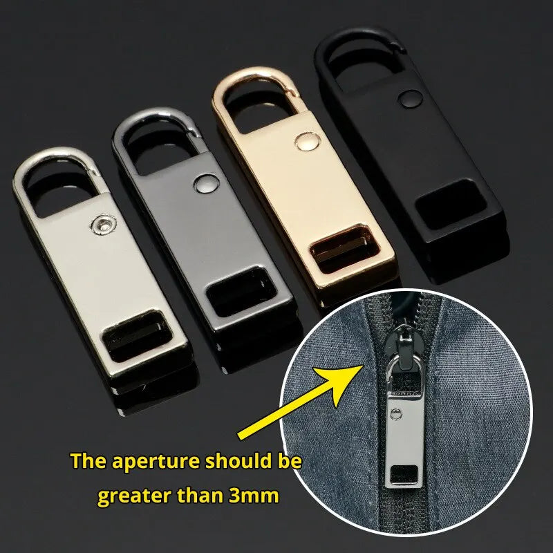 Kit 4/8 pezzi Tirazip Cursore Zip Multicolore Ricambio Jeans Zaini
