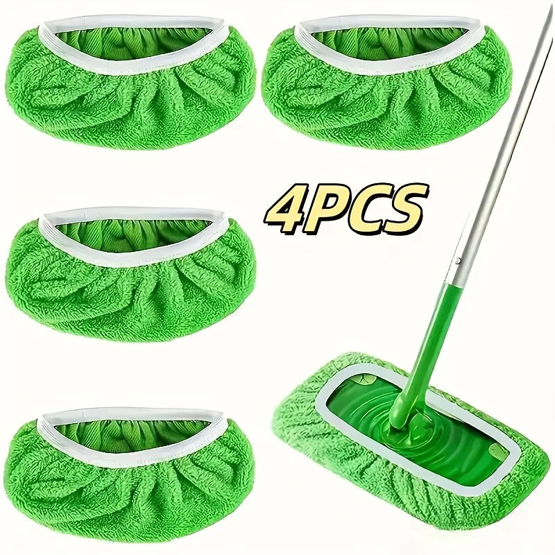 4 Panni Microfibra Lavapavimenti Ricambi Lavabili Assorbenti Universali per mop