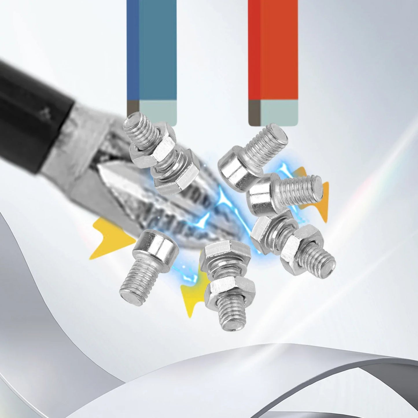 Set Punte Magnetiche PH Croce per Avvitatore Elettrico in Acciaio