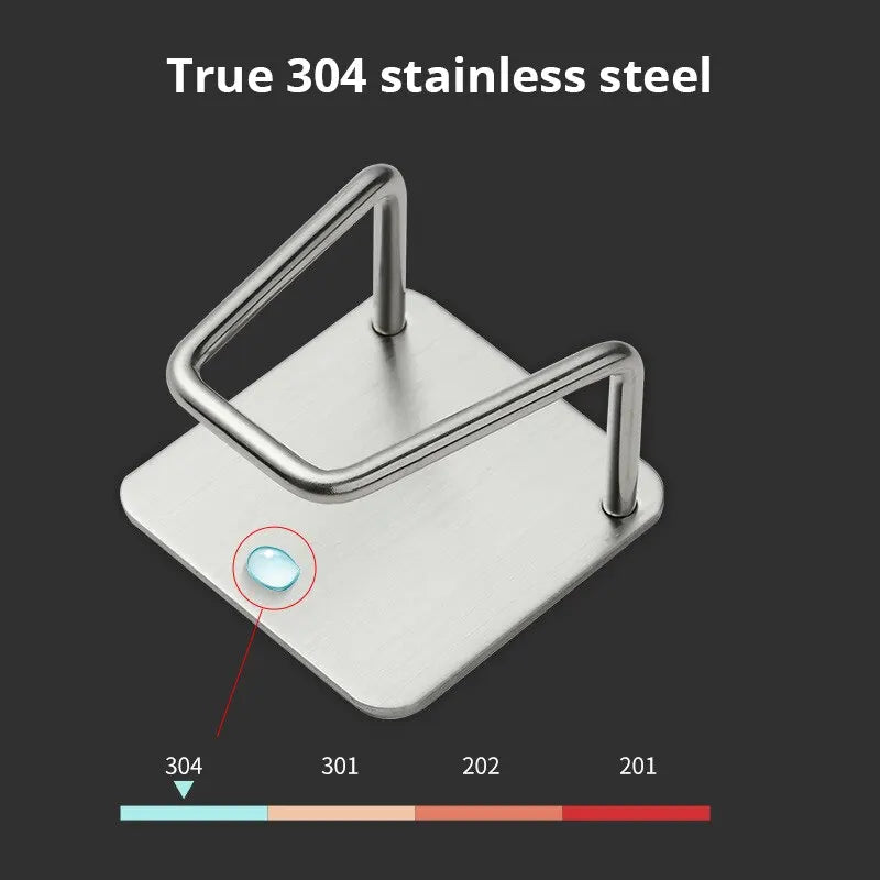 Porta spugna lavello inox autoadesivo porta paglietta drenante cucina
