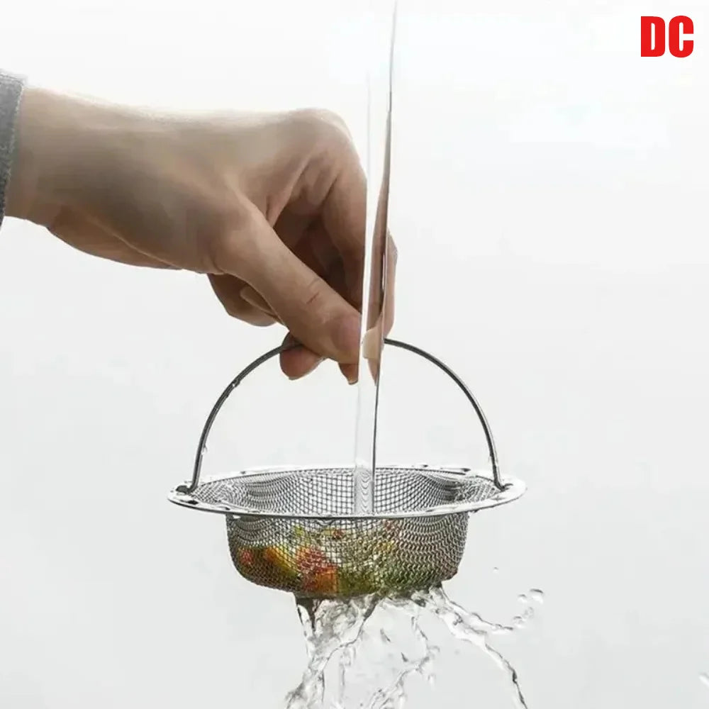 Filtro Scarico Acciaio Inox Lavello/Doccia Salva-Peli Anti-Intasamento