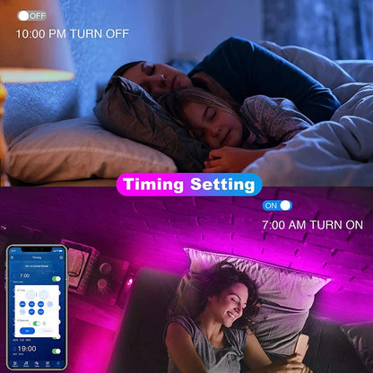 Striscia LED RGB 5050 Bluetooth - APP e Telecomando Flessibile
