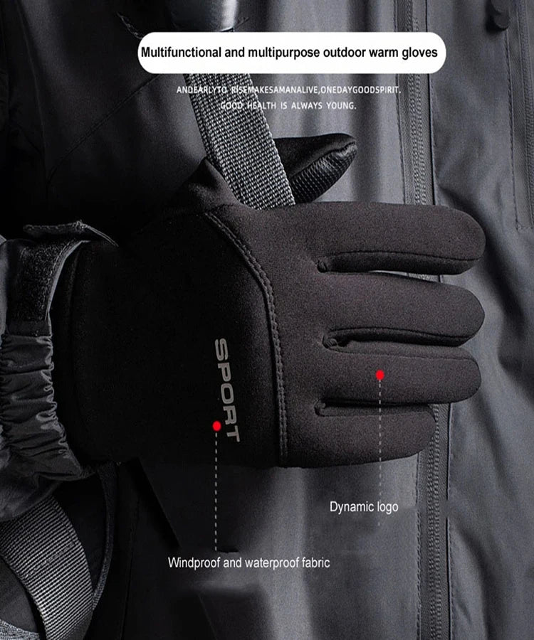 Guanti Touchscreen Invernali Uomo Donna Termici Antivento Antiscivolo Ciclismo