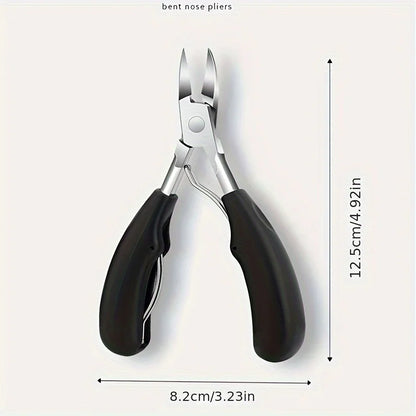 Tagliaunghie professionale acciaio inox concavo per unghie spesse e incarnite