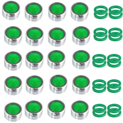 20pz Aeratore per Rubinetto Universale Ricambio Antischizzo Risparmio Acqua