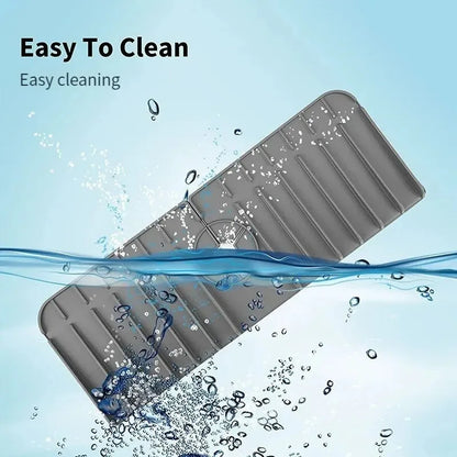 Porta spugna e sapone in silicone antigoccia sotto rubinetto lavello