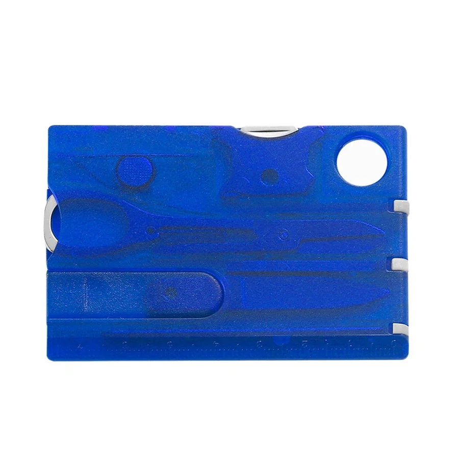 Multiutensile tascabile 12 in 1 carta di credito EDC campeggio sopravvivenza