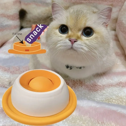 Gioco Interattivo Piatto Lecca Yogurt per Cani e Gatti - Igiene Dentale