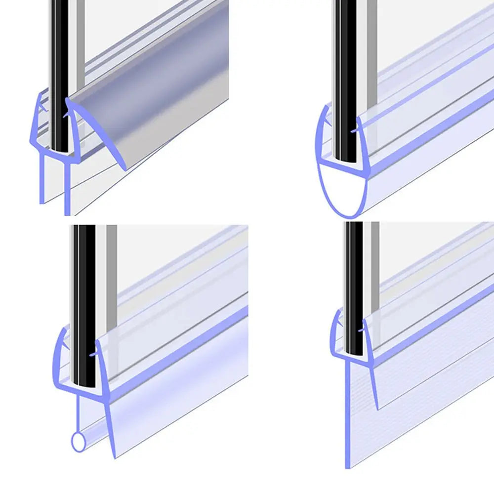Guarnizione porta doccia per vetro 4-12mm | Profilo para acqua antigoccia