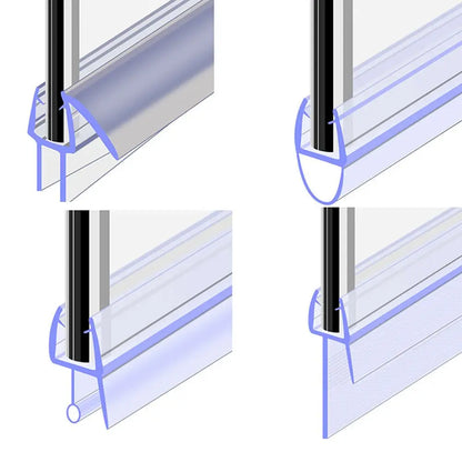 Guarnizione porta doccia per vetro 4-12mm | Profilo para acqua antigoccia