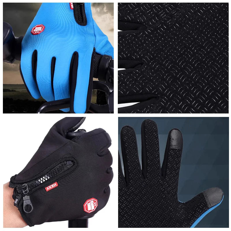 Guanti Invernali Uomo/Donna Touchscreen Termici Antiscivolo Ciclismo Auto