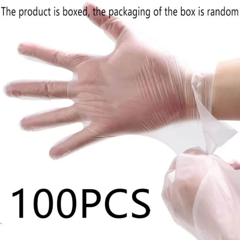 Guanti usa e getta TPE 100pz senza lattice - impermeabili cucina/pulizia