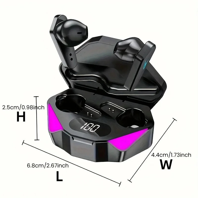 Auricolari Bluetooth TWS X15 - Cuffie Gaming con Display LED e Microfono