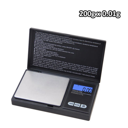 Bilancia Digitale Gioielli 0,01g Mini Portatile Acciaio Inox per Oro/Argento