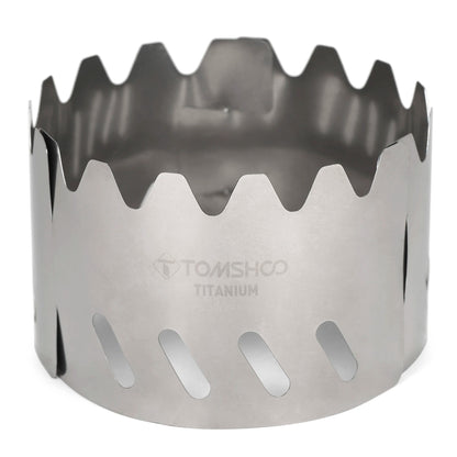 Tomshoo Paravento Titanio Portatile per Fornello a Gas/Alcol Camping/Trekking
