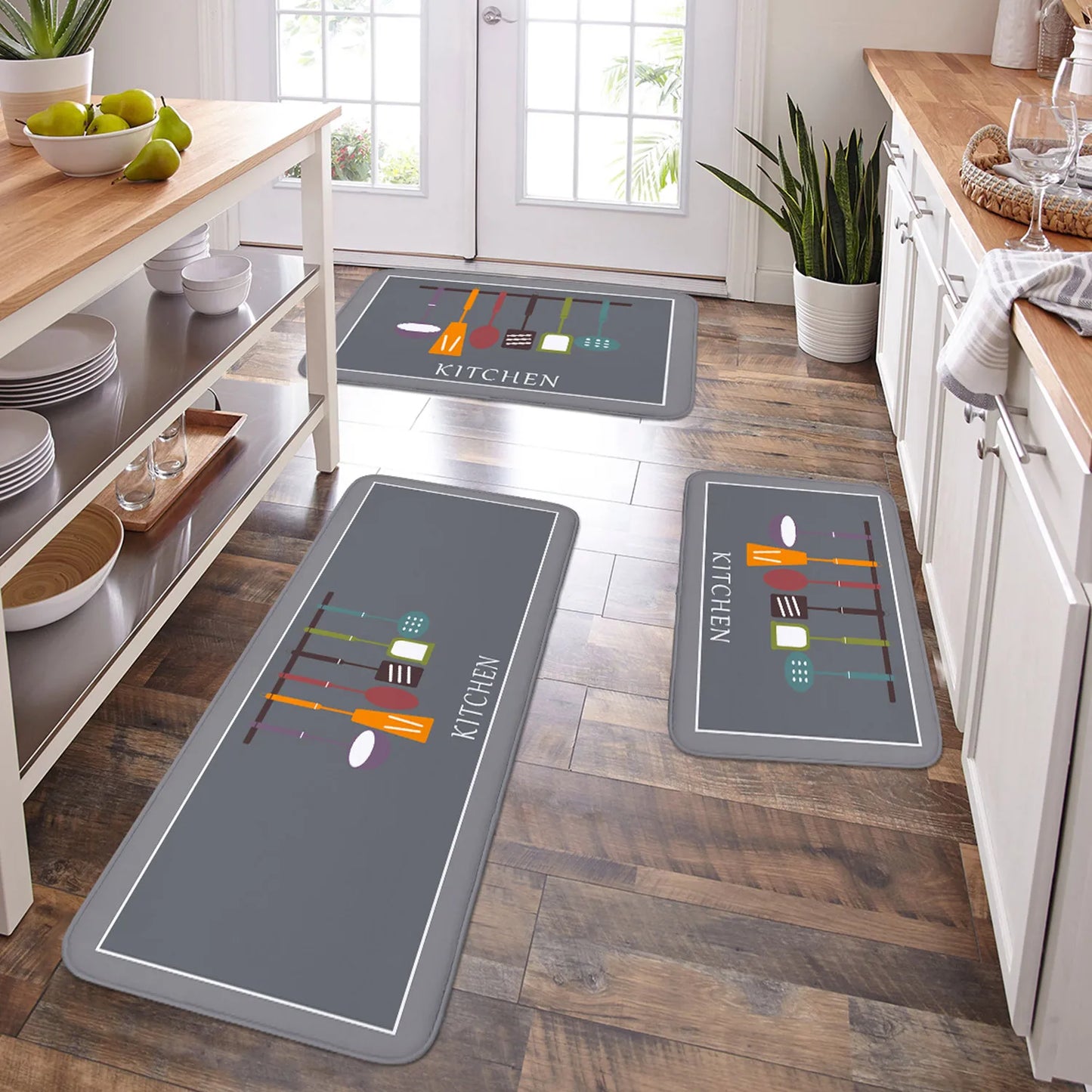Tappetino Antiscivolo Assorbente per Bagno e Cucina Lavabile 1 Pz