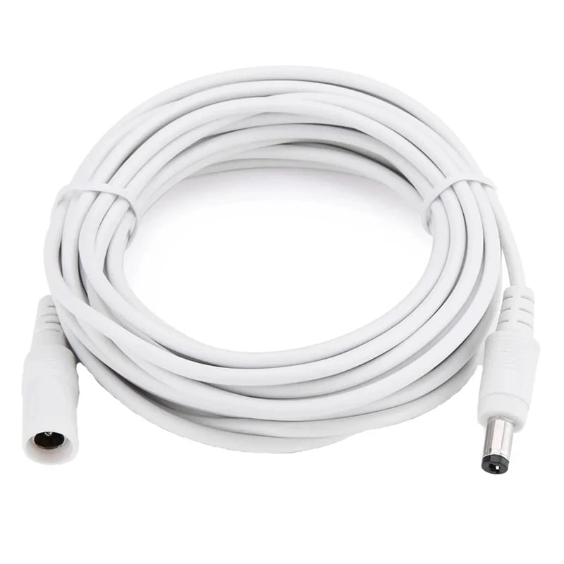 Cavo prolunga alimentazione DC 12V 5.5x2.1mm maschio/femmina per CCTV/WiFi