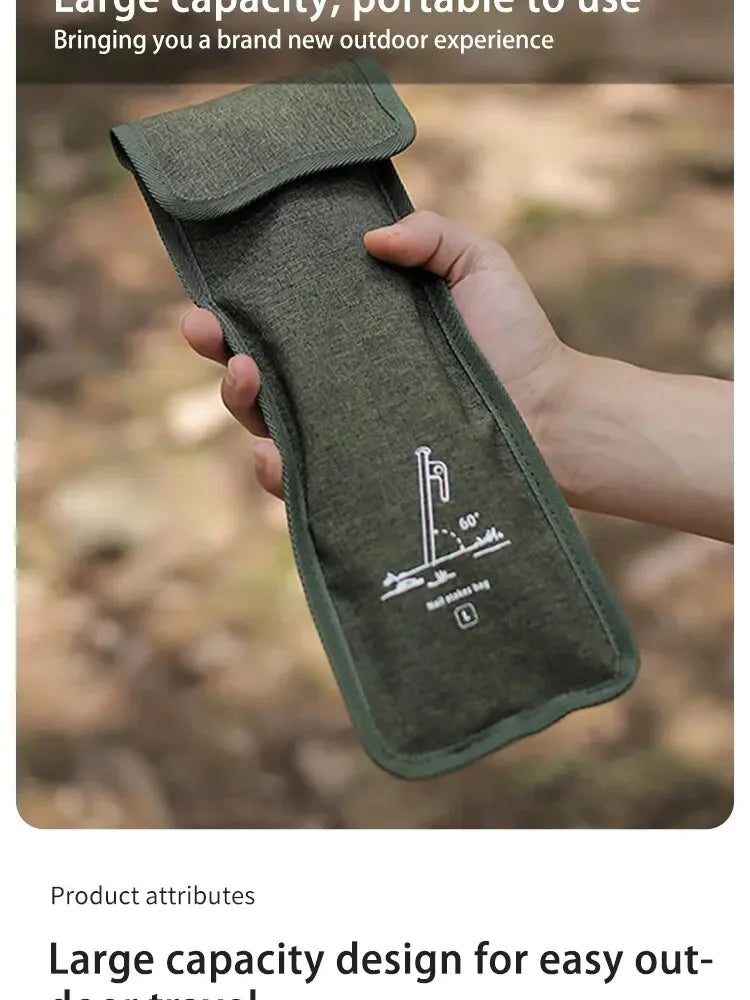 Borsa porta picchetti tenda/chiodi campeggio Oxford resistente grande