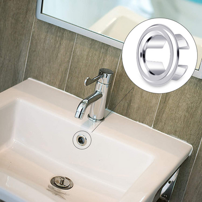 4 Pezzi Tappo Troppopieno Lavandino Universale Plastica Tondo Bagno Cucina