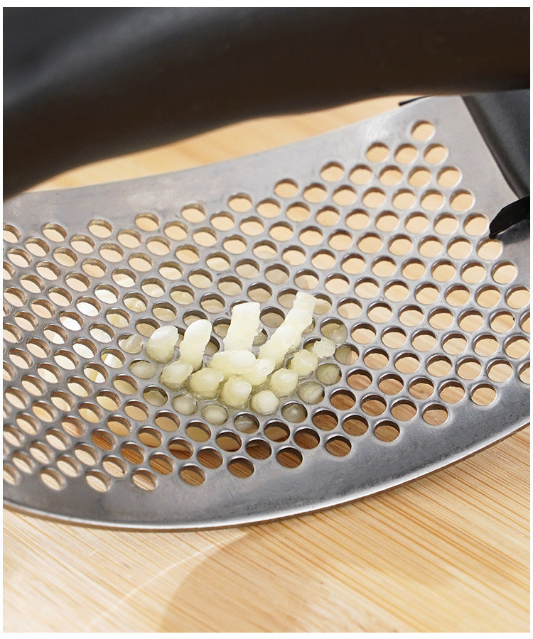 Pressa Aglio Acciaio Inox Manuale - Schiacciaglio Utensile Cucina Lavabile
