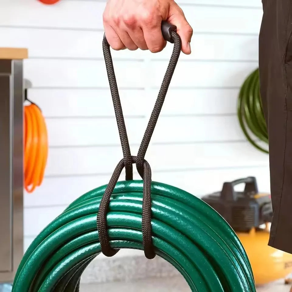 Cinghia Porta Tubo Avvolgitubo Giardino e Cavi Robusta con Maniglia