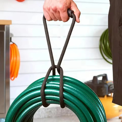 Cinghia Porta Tubo Avvolgitubo Giardino e Cavi Robusta con Maniglia