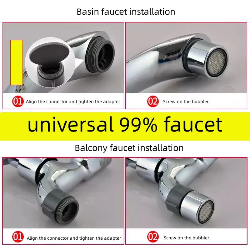 Adattatore Rubinetto Universale ABS per Purificatore Acqua Attacco Rapido