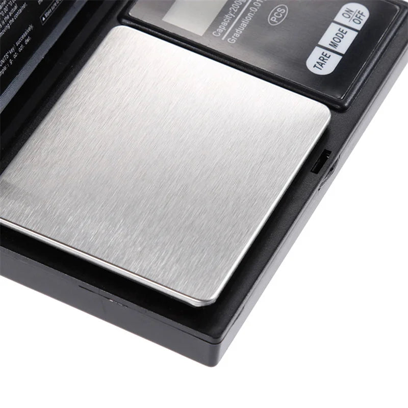 Bilancia Digitale Gioielli 0,01g Mini Portatile Acciaio Inox per Oro/Argento