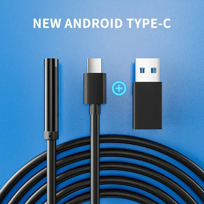 Telecamera endoscopica 7mm USB-C IP67 6 LED impermeabile per Android
